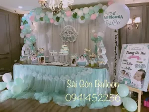 Trang trí sinh nhật bé trai 2 tuổi giá rẻ